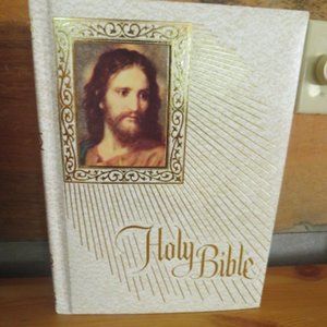 Vintage 1970 Holy Bible Fireside Family Edition New American Bible Catholic